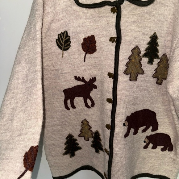 Marisa Christina Nature Print Jacket - Beige and Brown 100% wool - Picture 2 of 11